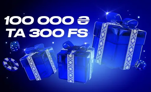 Бонус Vulkan Casino: 100 000₴ і 300 фріспінів Вітальний бонус у Vulkan Casino — 100 000₴ та 300 FS